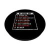Funny Sculpturing my ideal day PopSockets Adhesive PopGrip