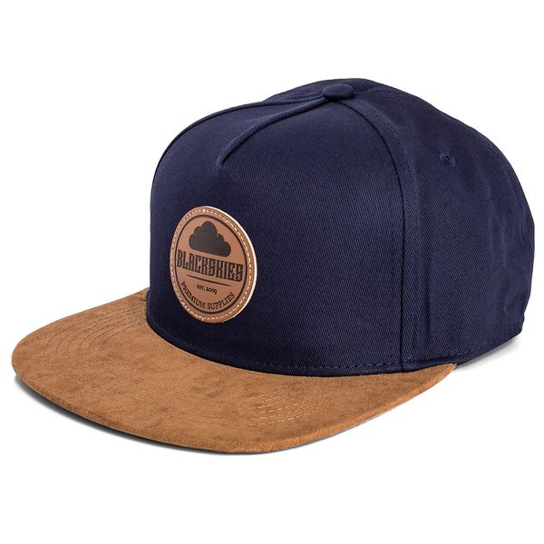 Blackskies Pathfinder Snapback Cap | Schirm Unisex Premium Baseball Mütze Kappe Basecap Verstellbar One Size - Blau Beige