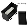 Mind Reader Straw Dispenser, Black, 4.5 x 9.25 x 7