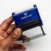 Accepted/Rejected by Date Self Inking Rubber Stamp - 2 Pack (Blue Ink/Red Ink) Large (10 pcs)