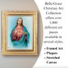 St. Joseph Picture Framed Print Small, Oval Gold-Leaf Frame