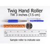 MKM Pottery Tools Wood Twig Rollers for Clay (TW-42 Vertical Lines)
