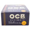OCB, ultimate long rolling papers, slim rolls, 24 rolls with a paper level window, 15426