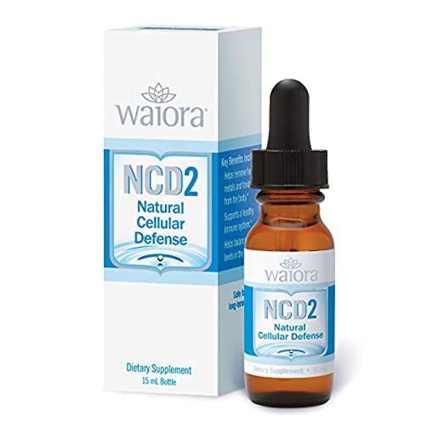 Waiora NCD2 (Natural Cellular Defense 2) Activated Liquid Zeolite Drops, Clinoptilolite in Optimal Particle Size, Liquid Drops/Mixed in Food or Drinks, Zeolite Clinoptilolite Drops - 1 Bottle, 15 mL