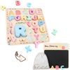 WonderBee Alphabet Wooden Chunky Puzzle Upper Case