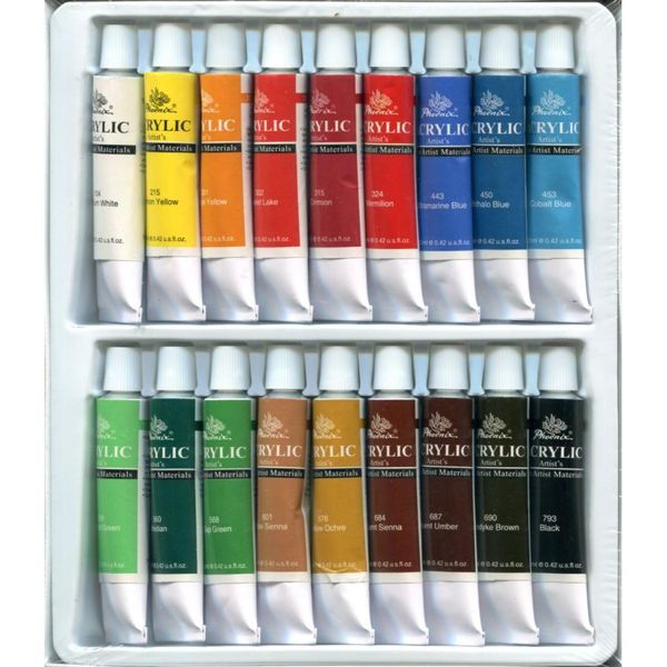 Art supplies 18-color acrylic paint set 12ml x 18 colors