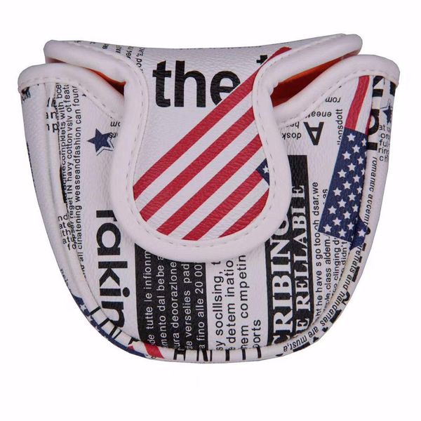 Putter Cover Headcover Odyssey 2 Ball Mallet American Flag