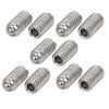 Sourcingmap M4x8mm 304 Stainless Steel Spring Hex Socket Ball Point Grub Set Screws 10pcs