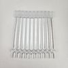 X10 NEW LEGO 42445 Trans Clear Bar 12L 1 X 2 Plate End Solid Studs Round End