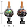 Creative Converting Monster Truck Party Blowers, 8 ct, 2.5" x 5.25", Multi-colored