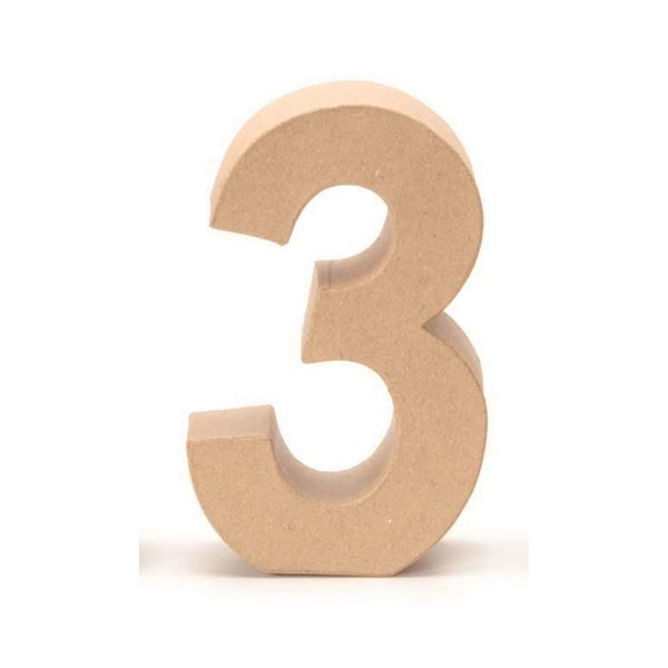Glorex Paper Number 3, Natural, 3