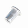 Thomletha 150Pcs Rivet Nuts Rivet Nuts Assortment Kit Made of Aluminum， Flat Head Threaded Insert Nut