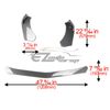 3pcs Matte Black Universal Front Bumper Lip Splitter Kit Spoiler Lip cover
