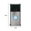 Multilingual Welcome Video Doorbell Cover (Ring 2nd Generation Compatible) (Nickel Silver)