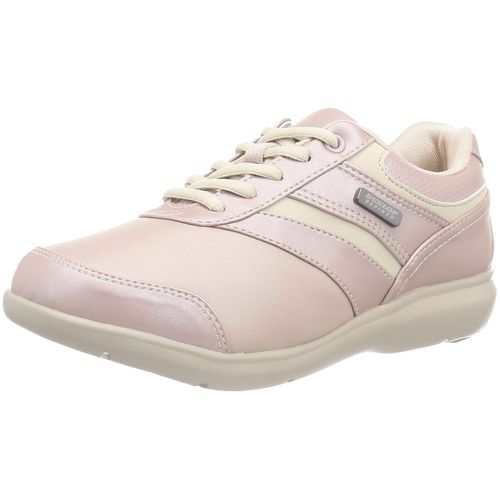Dunlop Refind OF009 Women's Shoes, Waterproof, Wide, 4E, Stretch Material, Women's Walking Sneakers, pearl pink