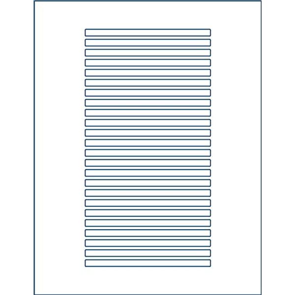 600-Pak =Matte Finish= CD/DVD =Spine= Labels (25 Sheets, 24 Labels per Sheet)