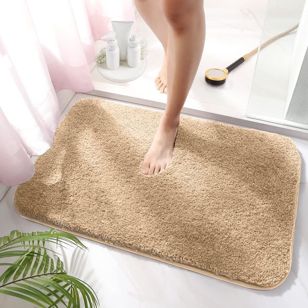 YTXGGFZY Bath Mat, Foot Wipe Mat, Bath Mat, Water Absorbent, Quick Drying, Entrance Mat, Anti-Slip, Fluffy, Microfiber, Antibacterial, Odor Resistant, Washable, Thick, Kitchen, Bathroom, Kitchen, 15.7