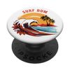 Retro Sunset Surf Bum Summer Surfing PopSockets Adhesive PopGrip