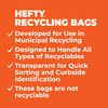 Hefty Recycling Trash Bags, Blue, 13 Gallon, 60 Count