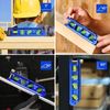 WORKPRO 8-Inch Magnetic Torpedo Level Aluminum Alloy Construction 4 Bubble Vials