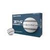 TaylorMade Golf Ball TP5 Stripe, 12 Ball Pack, White