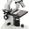AmScope 40x-1000x Binocular Compound LED Microscope + Mechanical Stage + Slides
