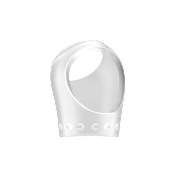 Sono by Shots - No.45 - Strechy Cockring with Ball Strap - Inner Diameter 30mm - Transparent