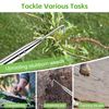 PIMEKOY Weed Puller Root Remover with Long Handle, Weed Remover Tool, Uprooting Weeding Tool Weeder Extractor for Garden