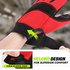 4 Pair Red/Black Breathable Multi-Purpose Utility Mechanic Protective Work Glove