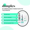 Dimples Toothpaste 75ml - Re-Mineralising Hydroxyapatite Toothpaste - Teeth Whitening Toothpaste - Fluoride Free Toothpaste - Vegan Toothpaste - English Mint