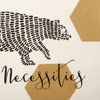 Large Bear Necessities Canvas Pouch - Folklore Collection