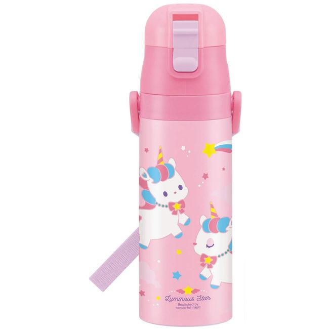 Skater SDC4 Children's Stainless Steel Water Bottle, Direct Drinking, 16.5 fl oz (470 ml) Unicorn, For Girls