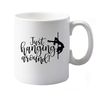 Flox Creative 10 oz Ceramic Mug Just Hanging Around Left Handed