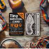 Ultimate Survival Tips Tiny Survival Card EDC 17-Tool Survival Kit w/ Knife