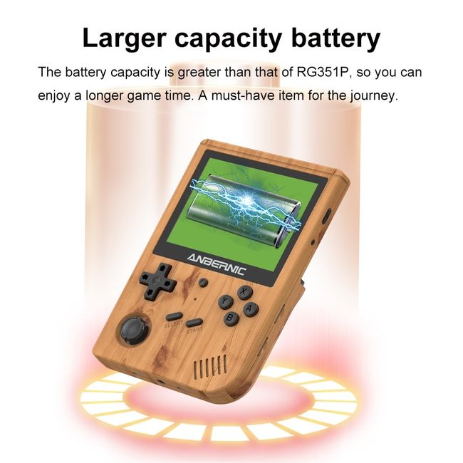 ANBERNIC RG351V 3.5 INCH IPS Screen Handheld Retro Game Video Game Player  Built-in WiFi Online Sparring