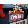 Mailbox Magnet (Partial Cover) Fleur de Lis Customized Address Numbers