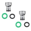 Ruiwaer 2PCS Silver Dishwasher Snap Adapter Connection Dishwasher Faucet Adapter
