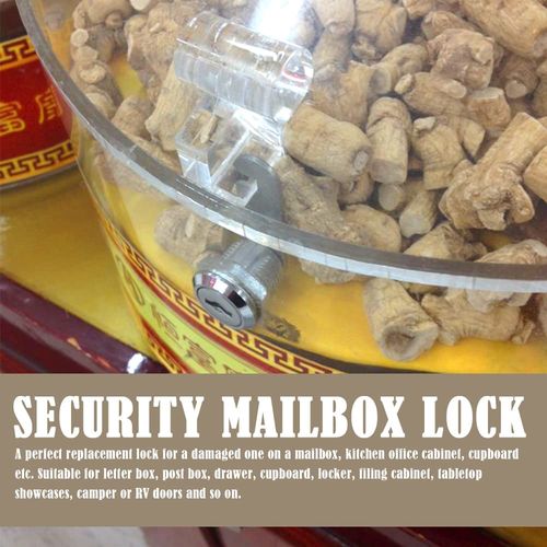 4 Pcs Cam Locks 16mm Letter Post Box Lock Mailbox Lock with 8 Pcs Key Security Mailbox Lock for Cabinet Drawer Cupboard Locker Door