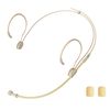 J K MIC-J 069 Earhook Headworn Headset Unidirectional Microphone Compatible with AKG Samson Wireless Microphone System - Mini XLR TA3F Plug