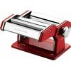 Ovente Stainless Steel Pasta Maker 150mm with Pasta Cutter Red PA515R
