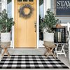 Buffalo Check 2'x6' Doormat – Timeless Black and White Style