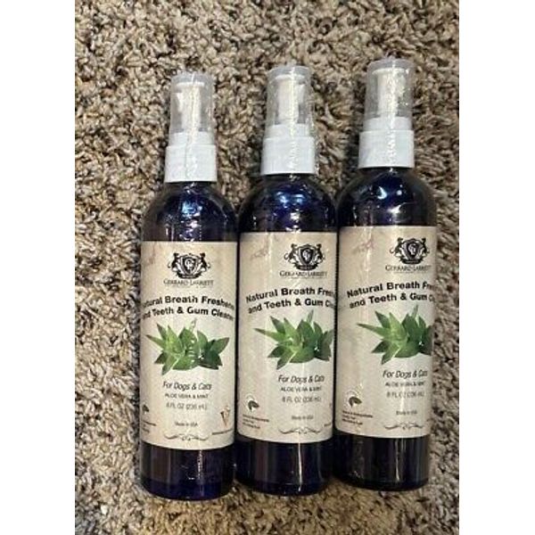 X3 Gerrard Larriett Natural Breath Freshener Pet Care Dog & Cat Dental Spray