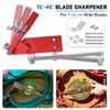 Sharpener 15°-45° (5005) Adjustable For Straight & Standard Lawn Mower Blade Red