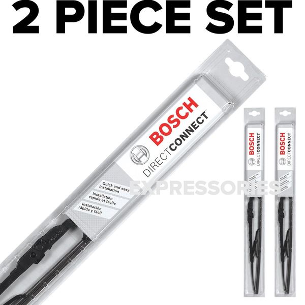 2pc BOSCH Direct Connect Wiper Blade Set PAIR Size 22 / 19 -- Front Left & Right