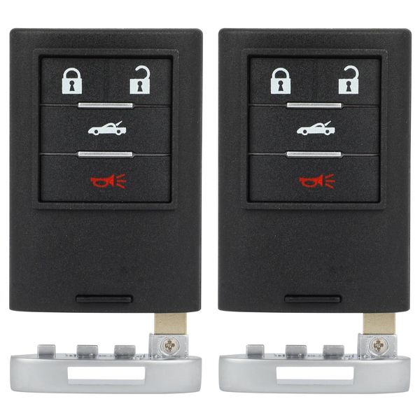 SCITOO 2 Pcs Key Fob Shells Case for Chevrolet Corvette 2008-2013