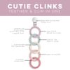 Ryan & Rose Cutie Clinks Attachable Teether Chew Toy for Babies (Blossom)