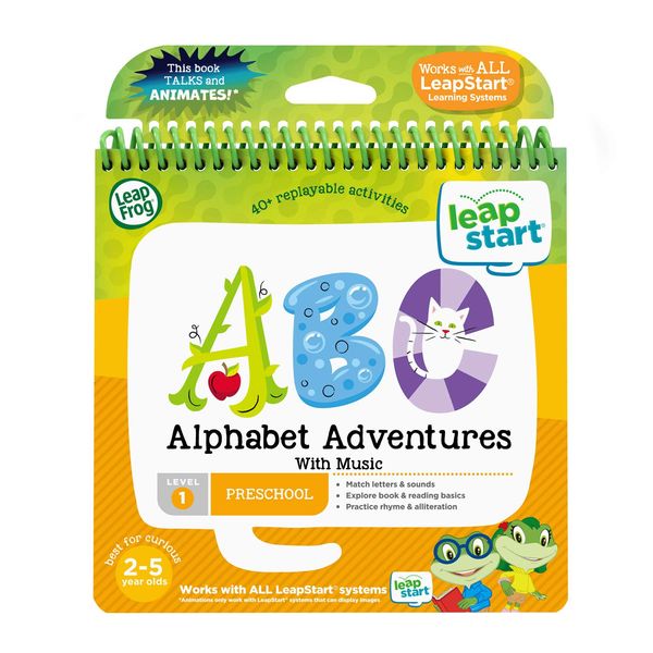 LeapFrog 21504 LeapStart Nursery Alphabet Adventures Activity Book, Level 1