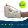 Posey 6145 Premium Heel Guard, One Size Fits All, Foam, Yellow/White