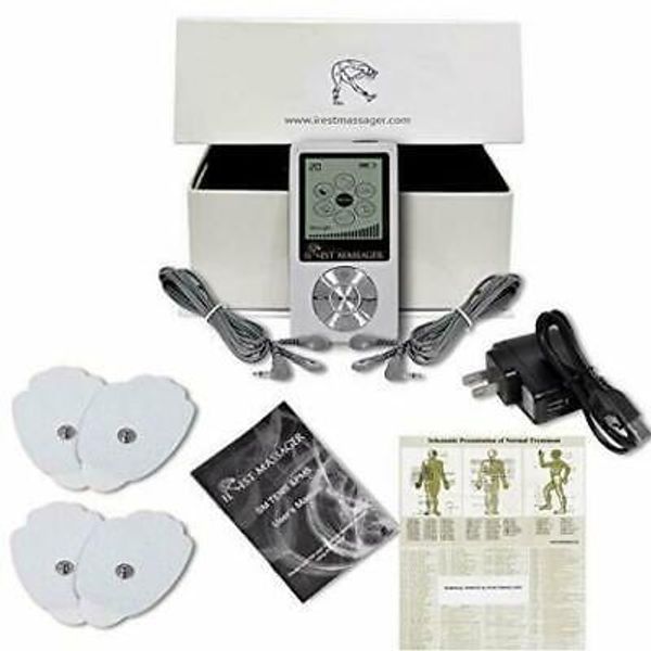 Tens Unit Muscle Stimulator Full Body Electrotherapy Machine Rechargeable Device