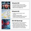 Aurora Nutrascience Mega-Liposomal Vitamin D3/K2+ with Vitamin C for Cognitive Health, Organic, Gluten Free, Non GMO, Strawberry Flavor, 32 Servings 16 fl oz